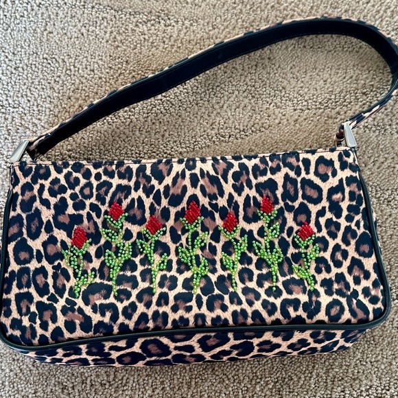 🌹Isabella Fiore Beaded Leopard Print Handbag - Great Condition 🌹 - Picture 1 of 6